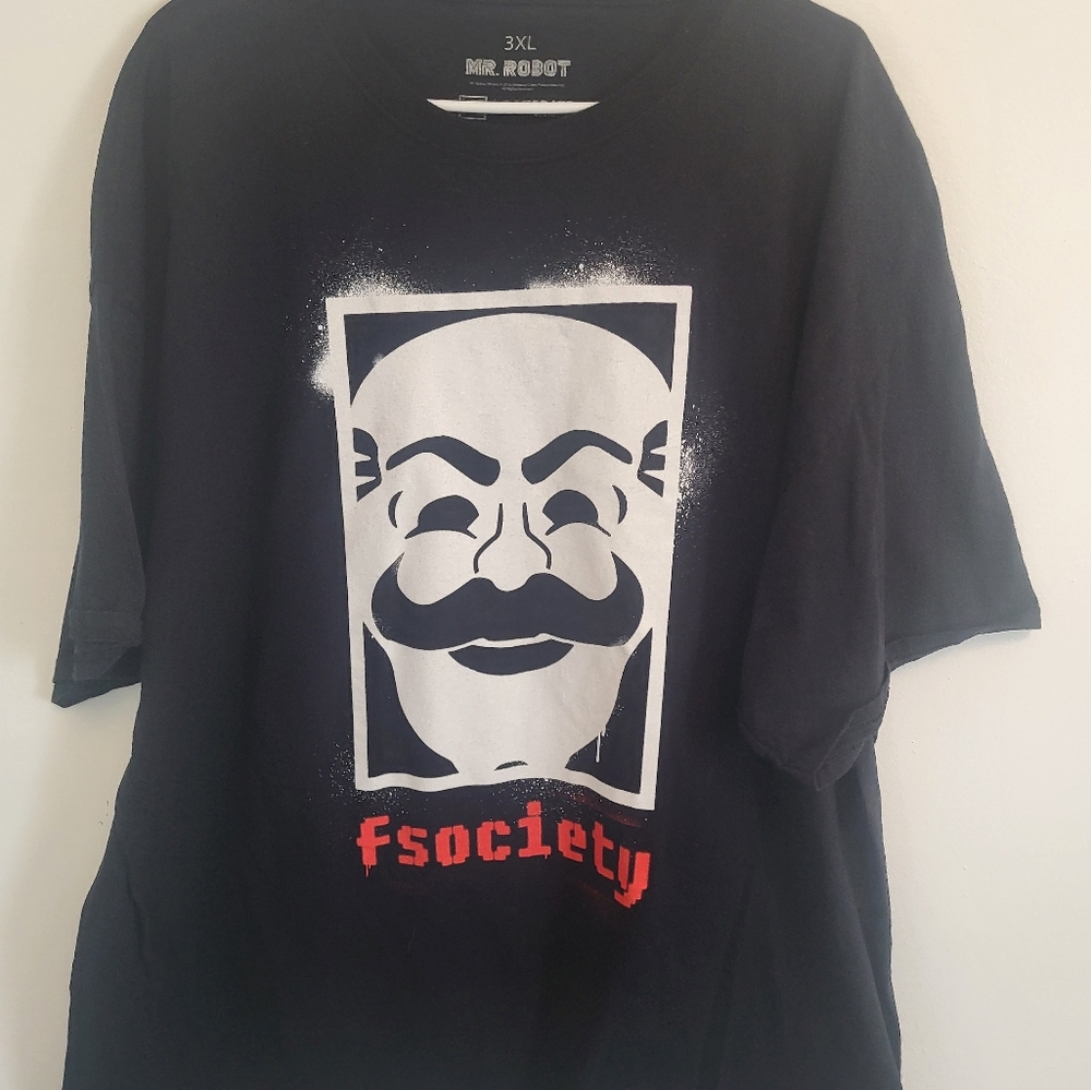 Mr. Robot Sci-Fi TV show Men’s 3XL tee t-shirt